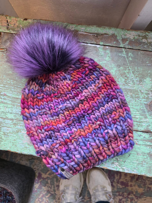 Merino Wool Pom Hat