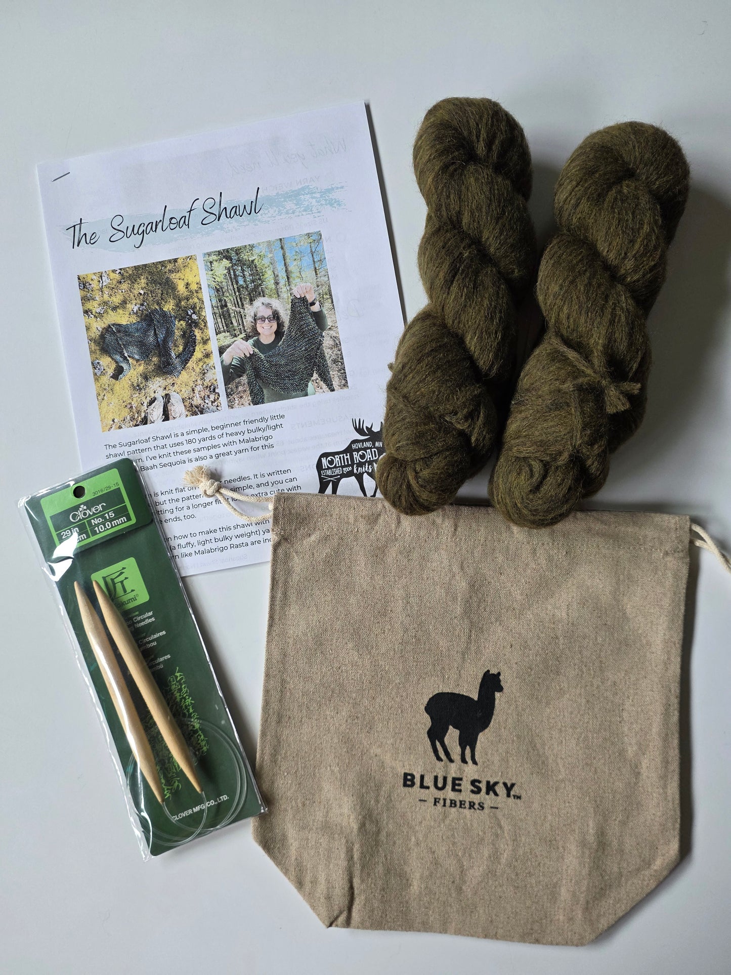 Sugarloaf Shawl Knitting Kit | Jive