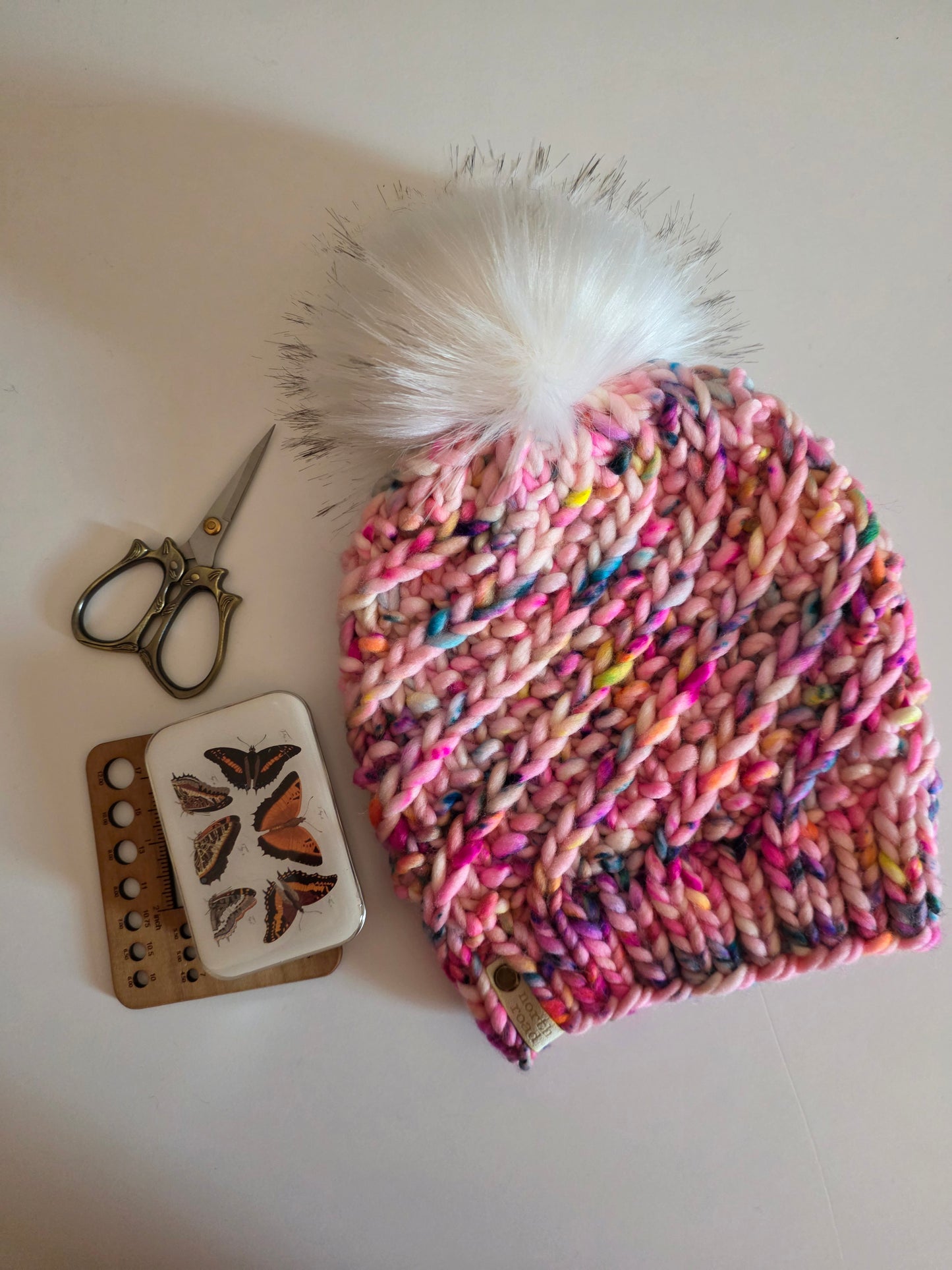 Merino Wool Pom Hat