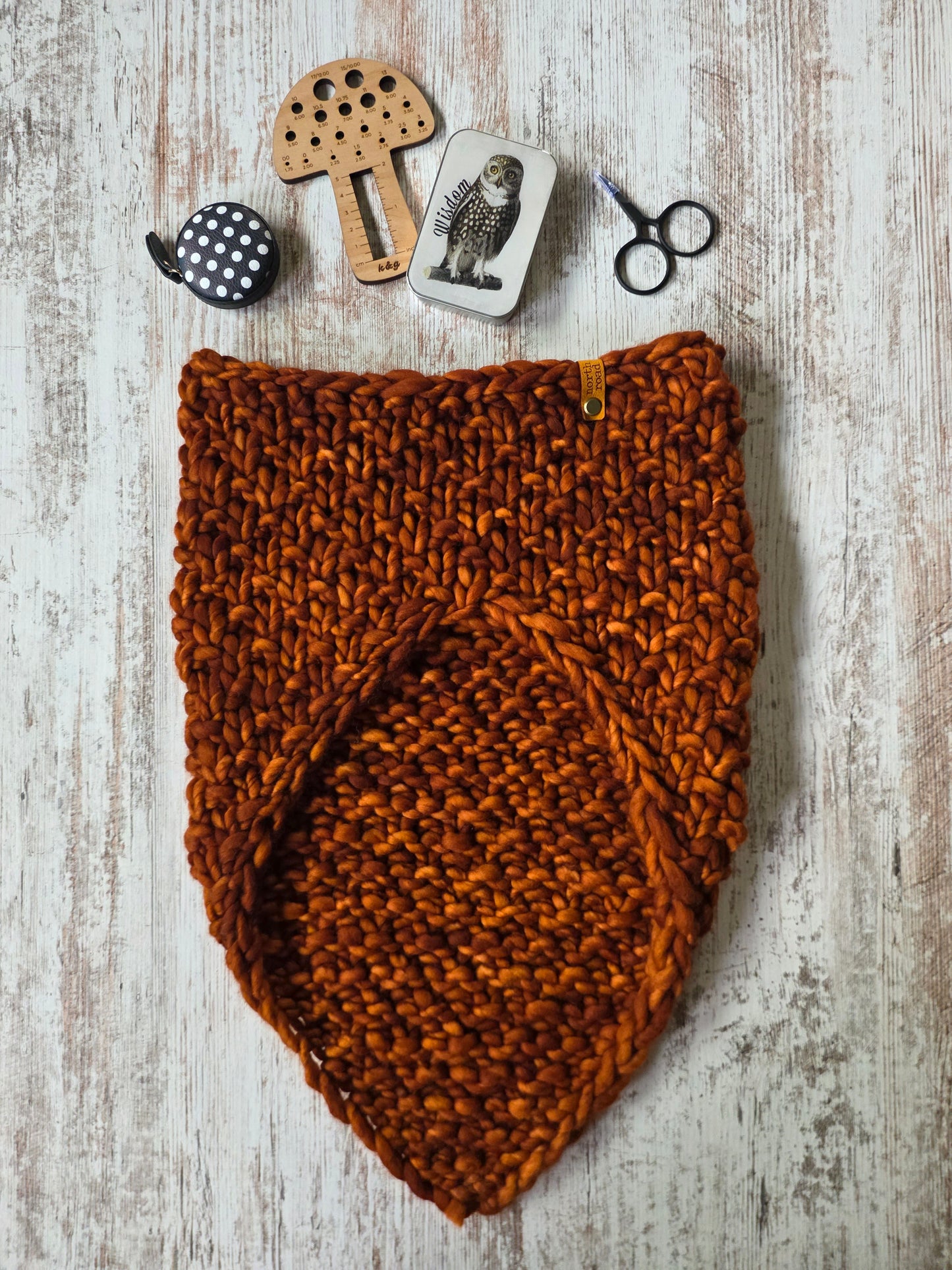 Merino Wool Bandana Cowl