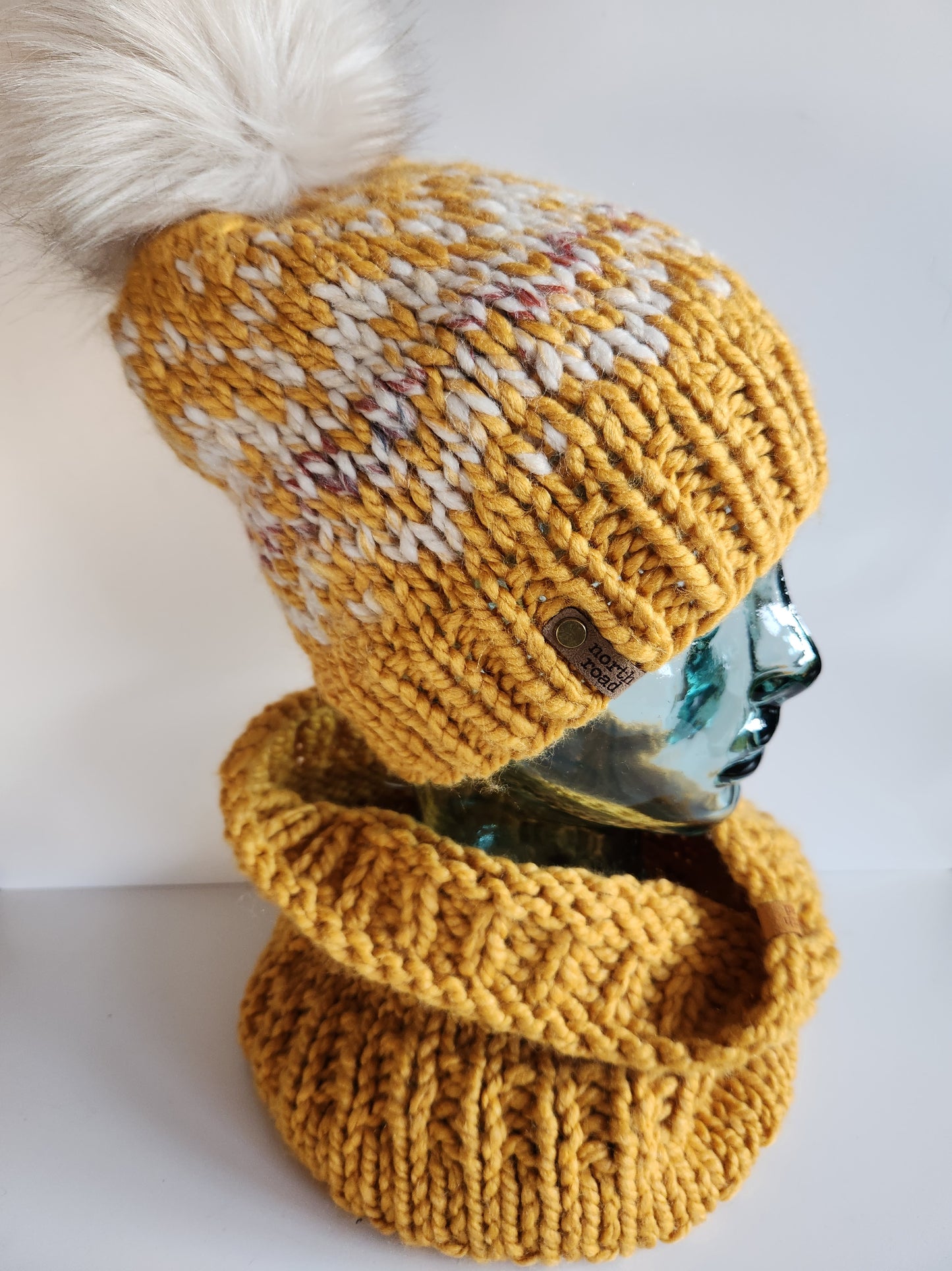 Wool Blend Hat and Cowl Set