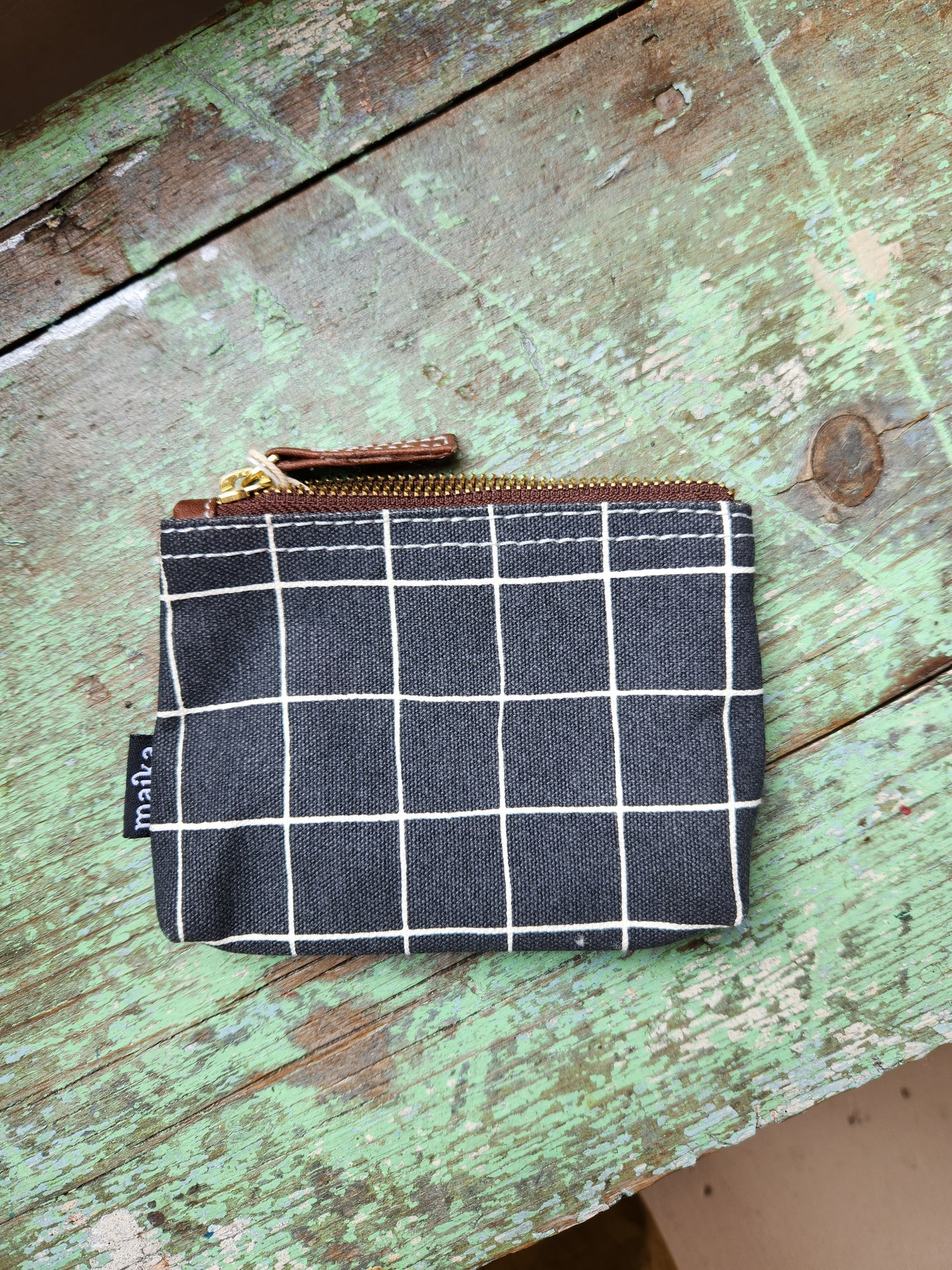 Knitting Project Bag, Small Zipper Pouch, Belvedere