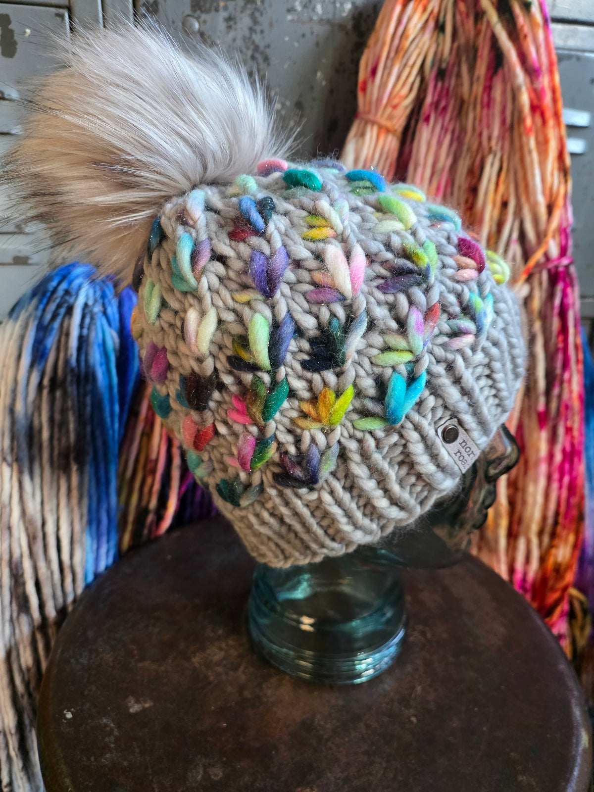Merino Wool Pom Hat
