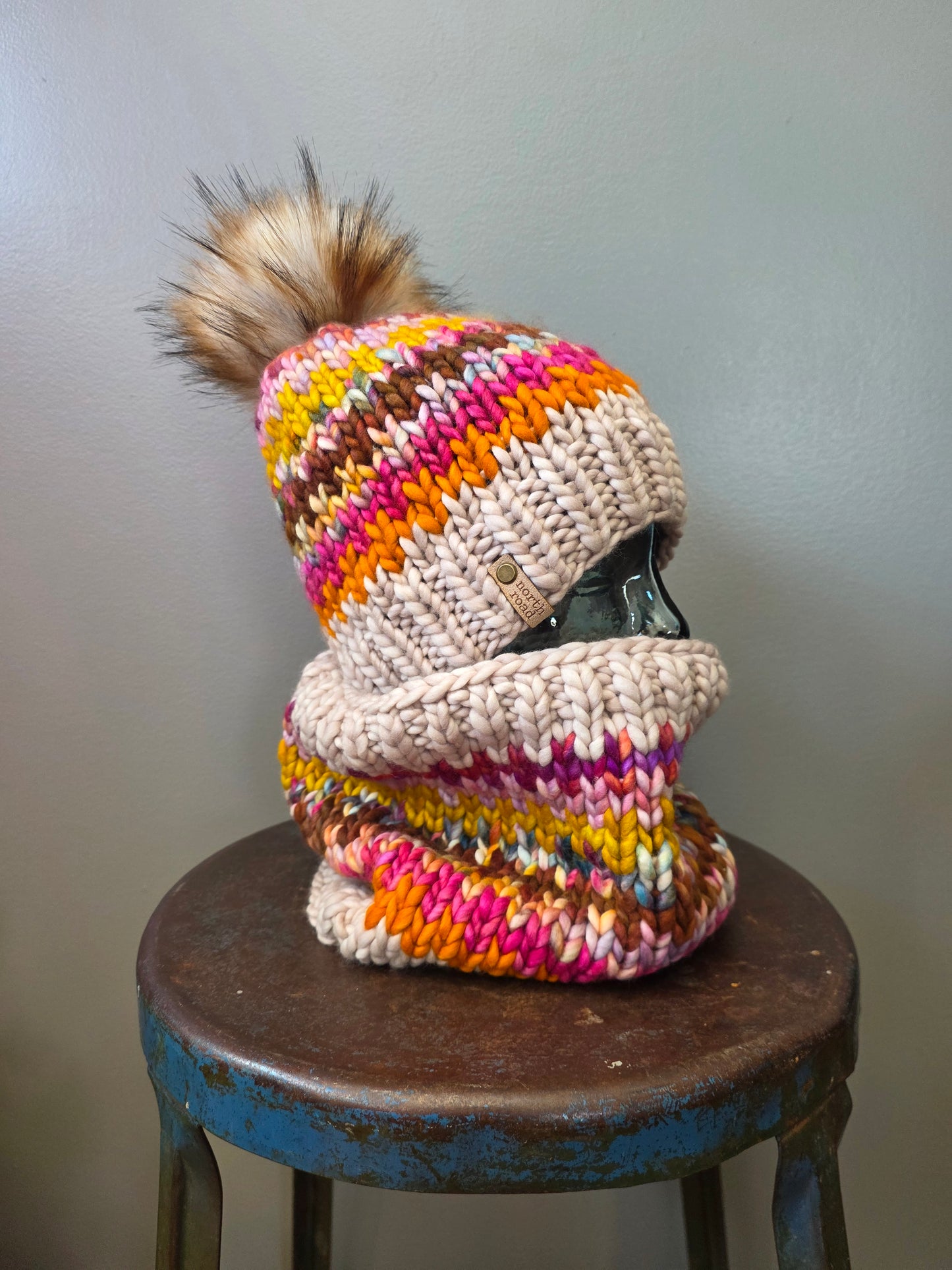 Merino Wool Hat and Cowl Set