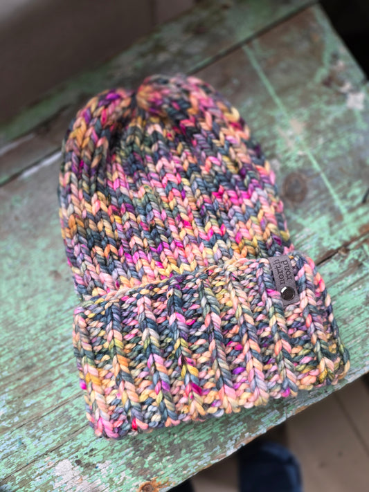 Merino Wool Maple Hill Bulky Folded Brim Hat