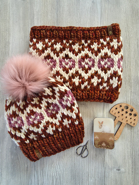 Merino Wool Hat and Cowl Set