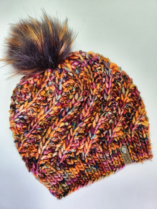 Merino Wool Pom Hat