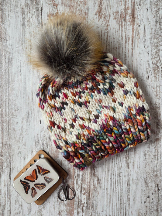 Merino Wool Pom Hat