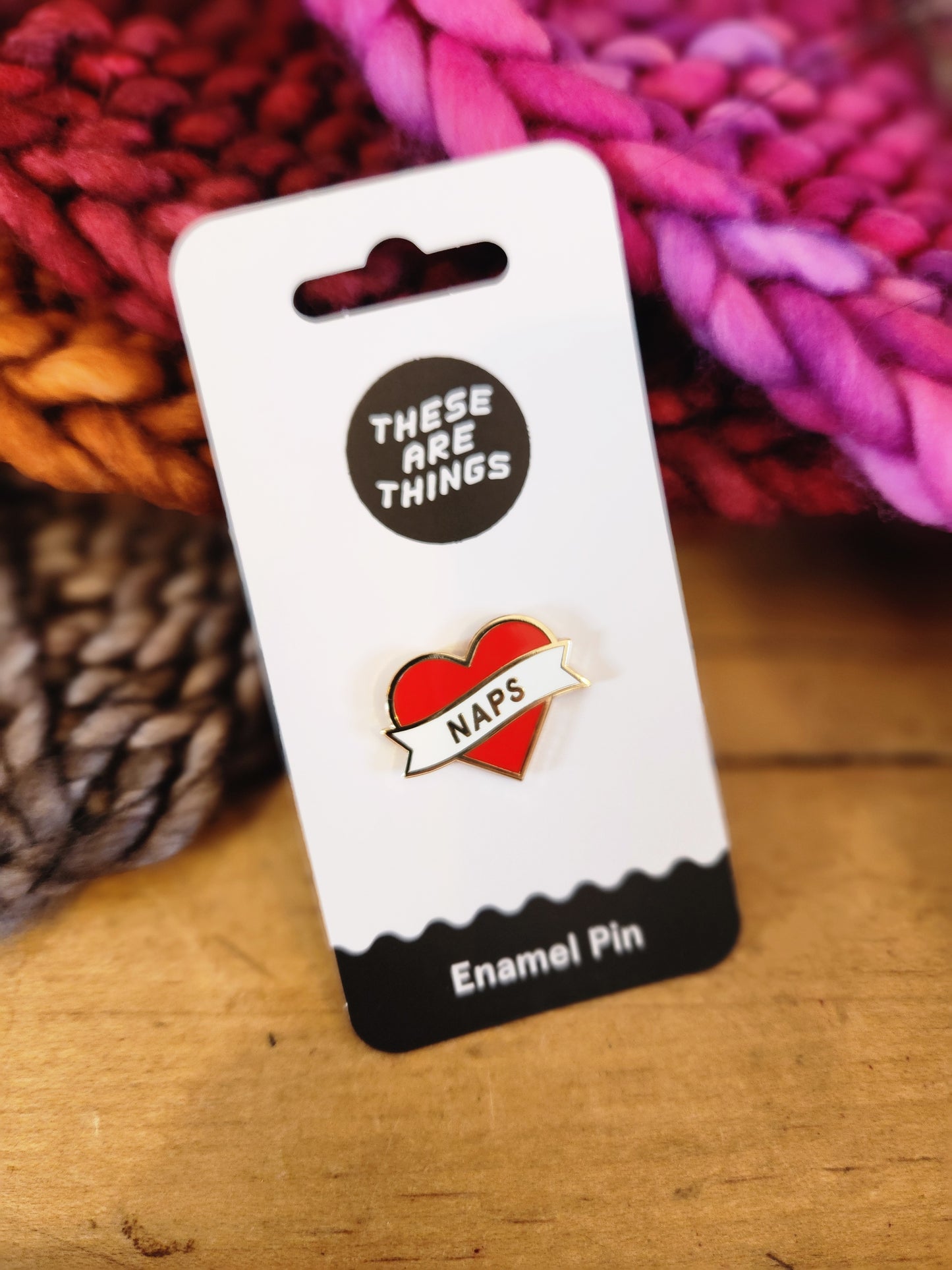 Heart Naps Enamel Pin