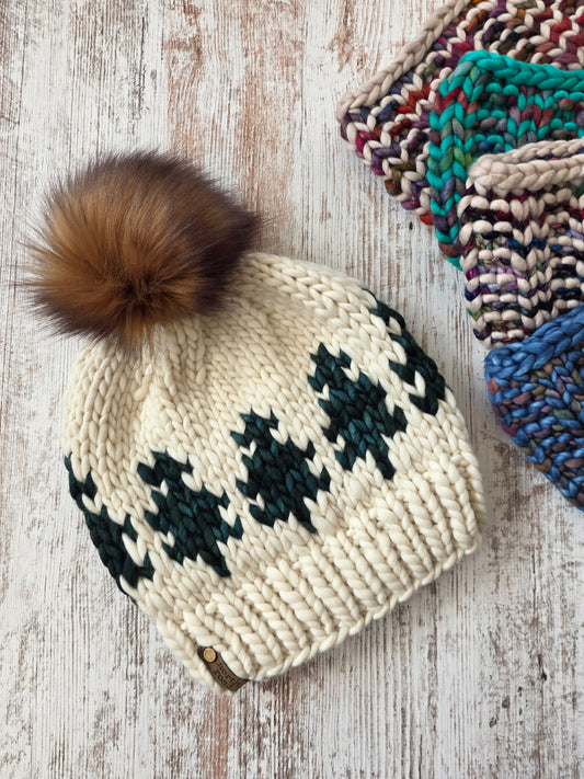 Merino Wool Pom Hat