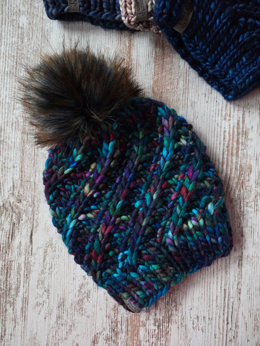 Merino Wool Pom Hat