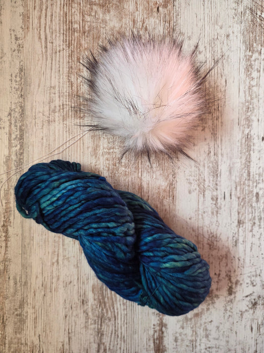 Yarn and Pom Bundle | Malabrigo Rasta | Solis