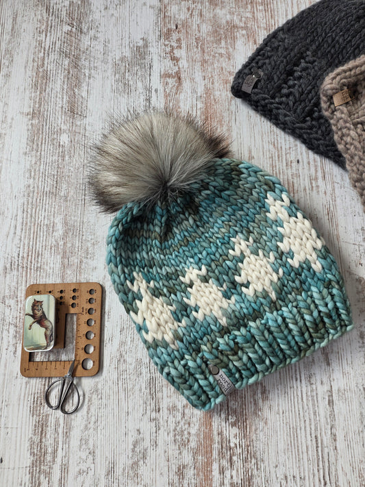 Merino Wool Pom Hat