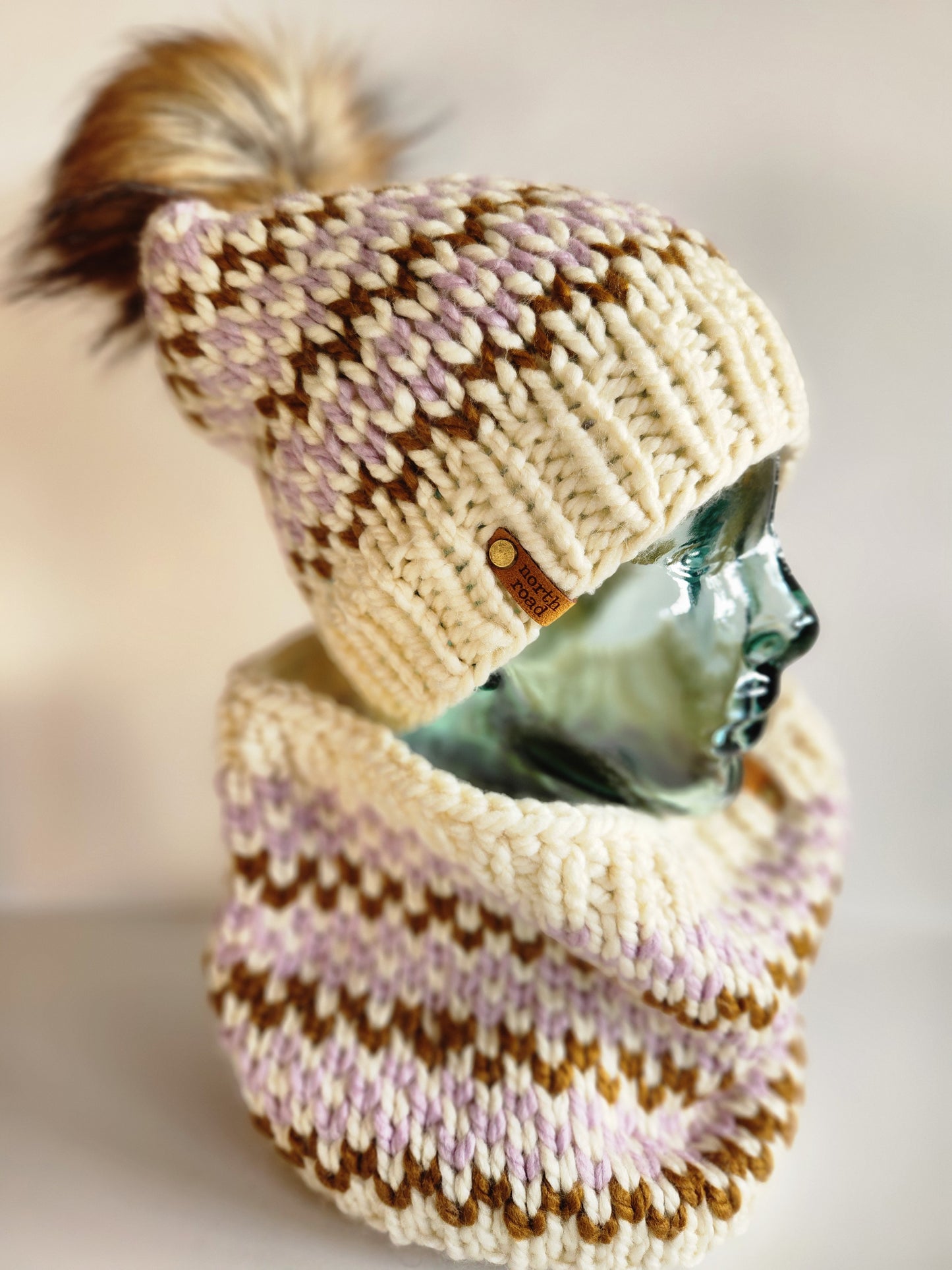 Wool Blend Hat and Cowl Set