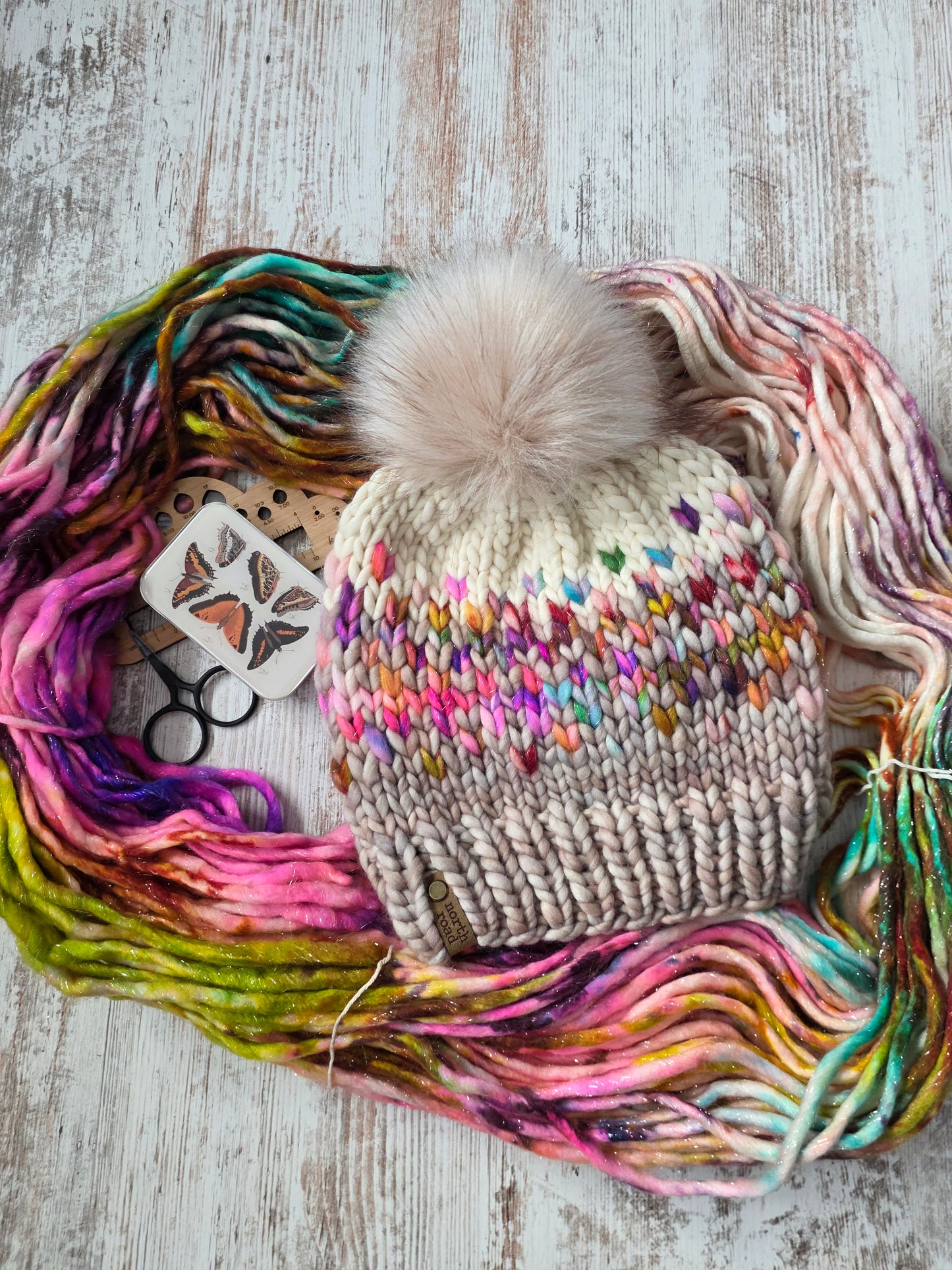 Merino Wool Pom Hat