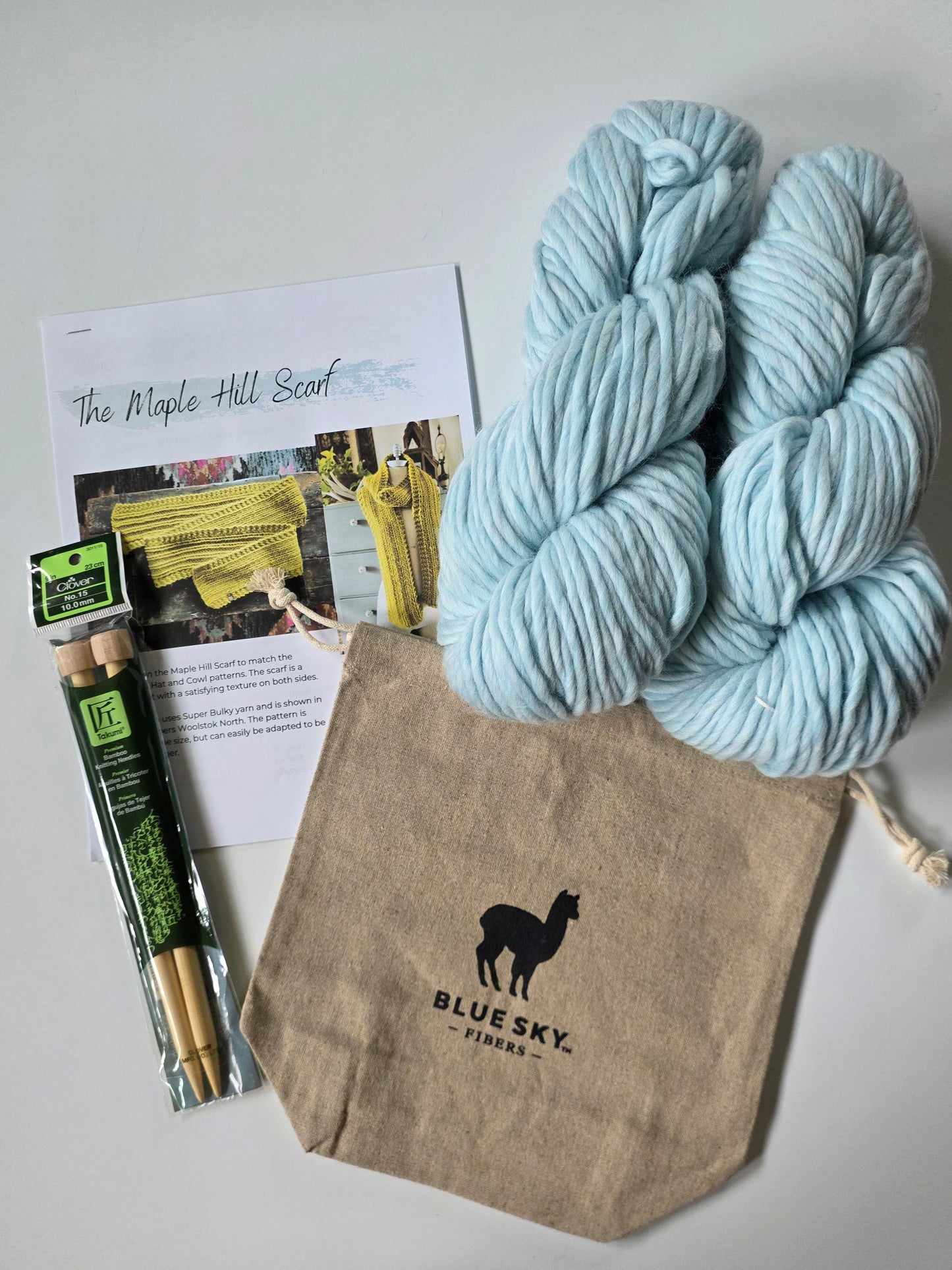 Maple Hill Scarf Knitting Kit | Thermal Spring