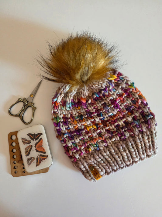 Merino Wool Pom Hat