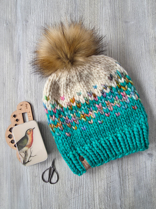 Merino Wool Pom Hat