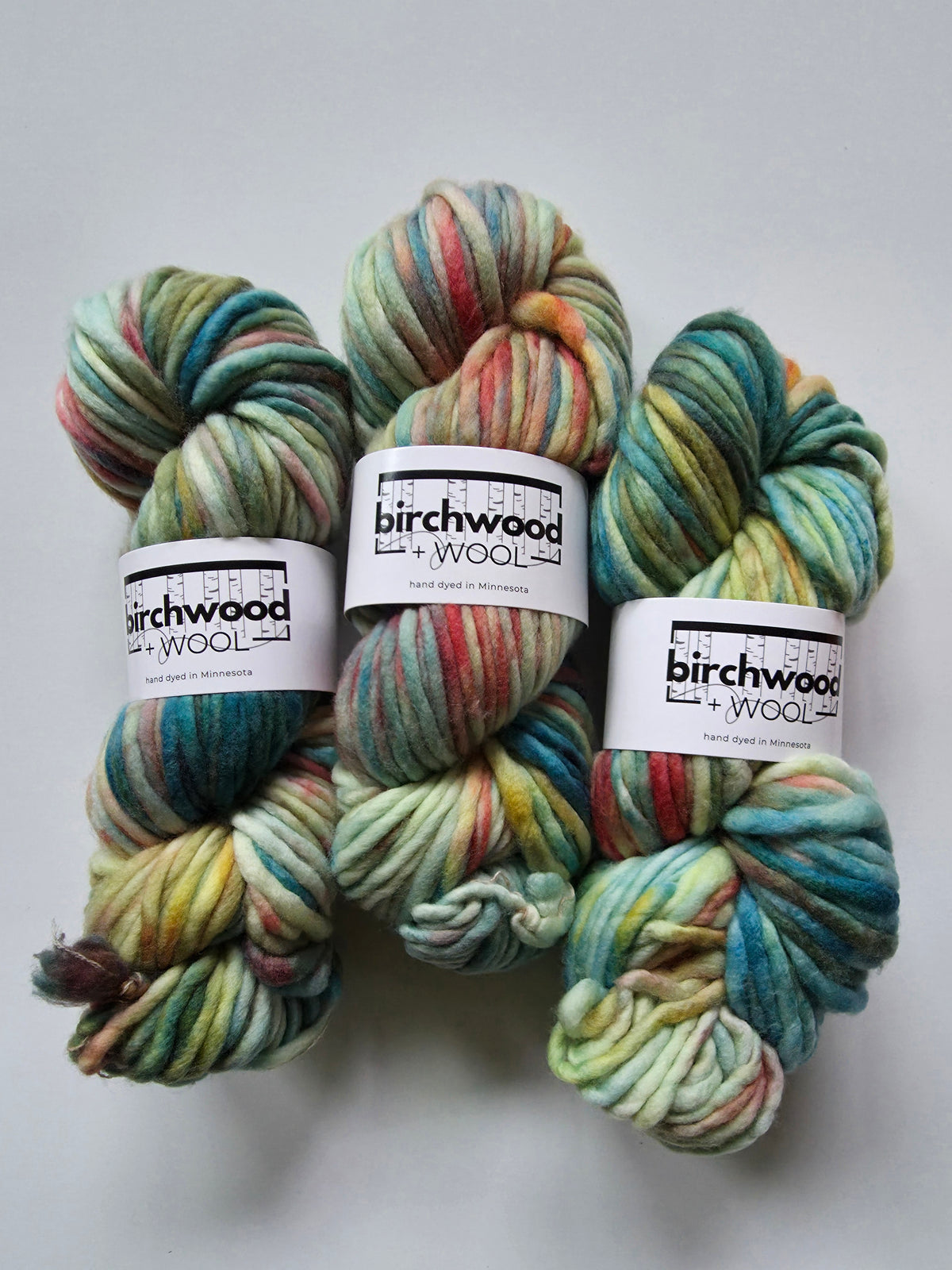 Birchwood and Wool (Knitting In The Wild) Hand Dyed Yarn | Super Bulky | The Japanese Footbridge