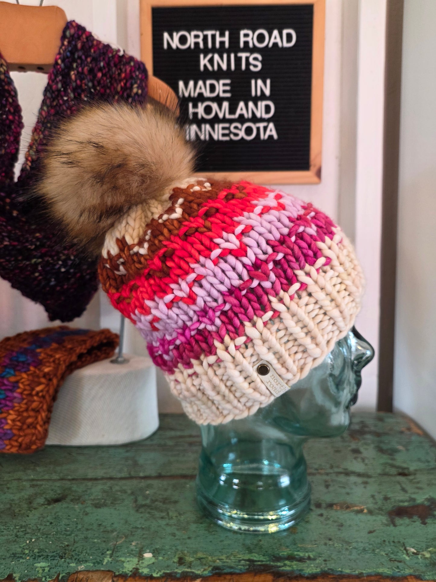 Merino Wool Pom Hat