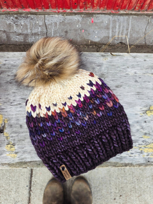 Merino Wool Pom Hat