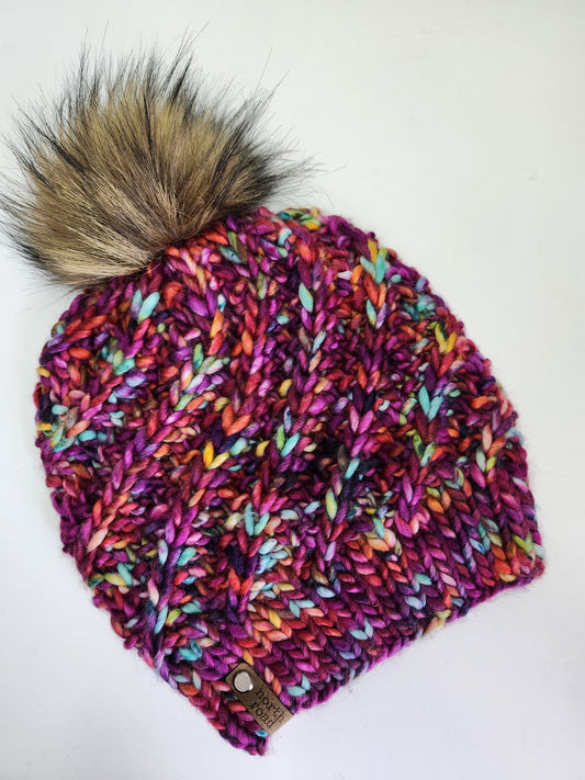 Merino Wool Pom Hat