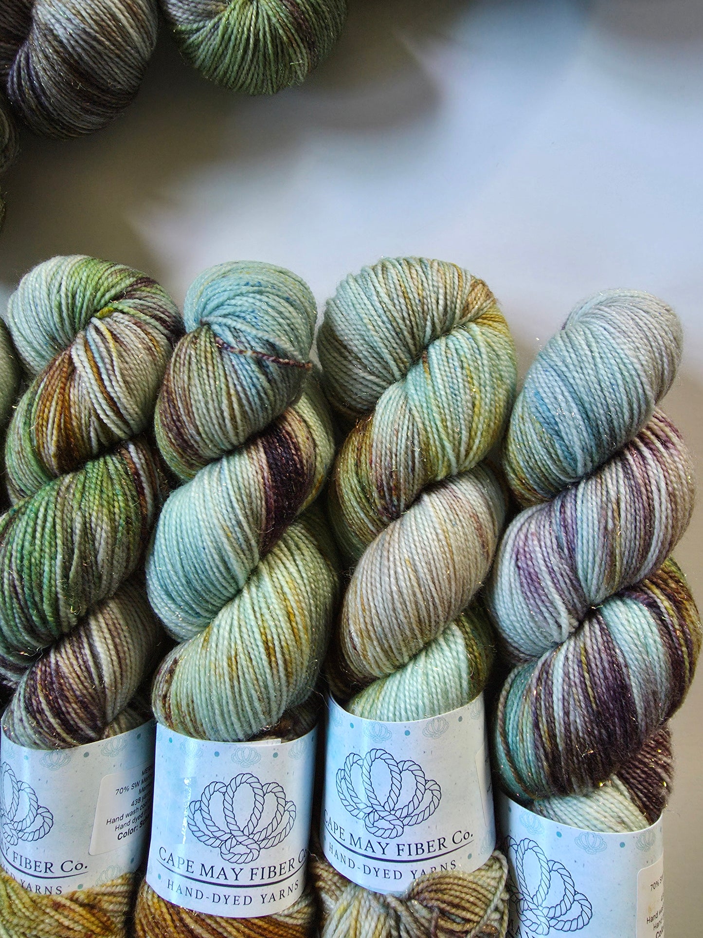 Cape May Fiber | Mermaid Sock | Scheele's Green