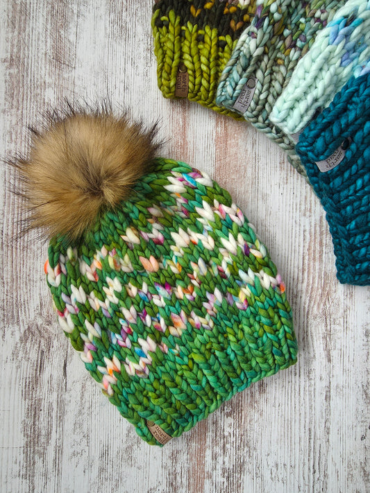 Merino Wool Pom Hat