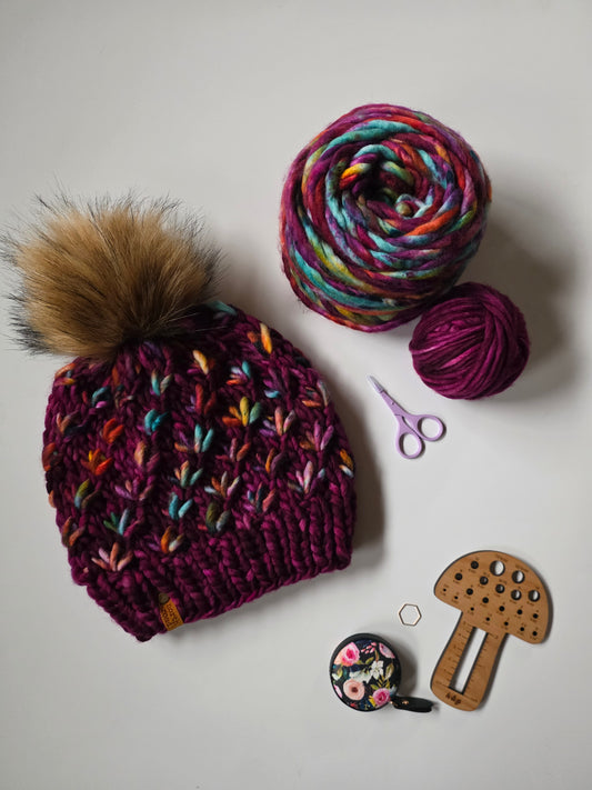 Merino Wool Pom Hat
