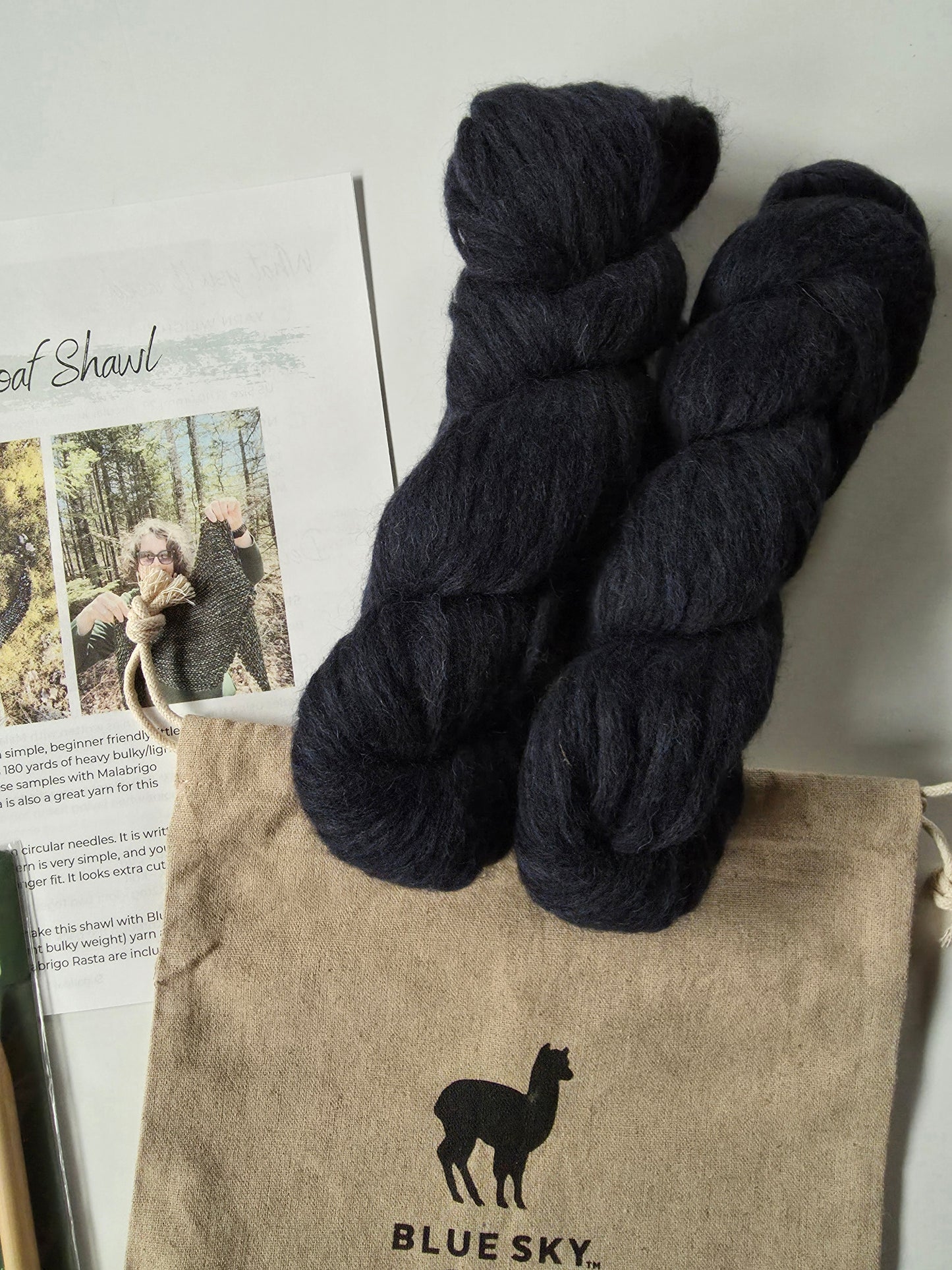 Sugarloaf Shawl Knitting Kit | Tranquil