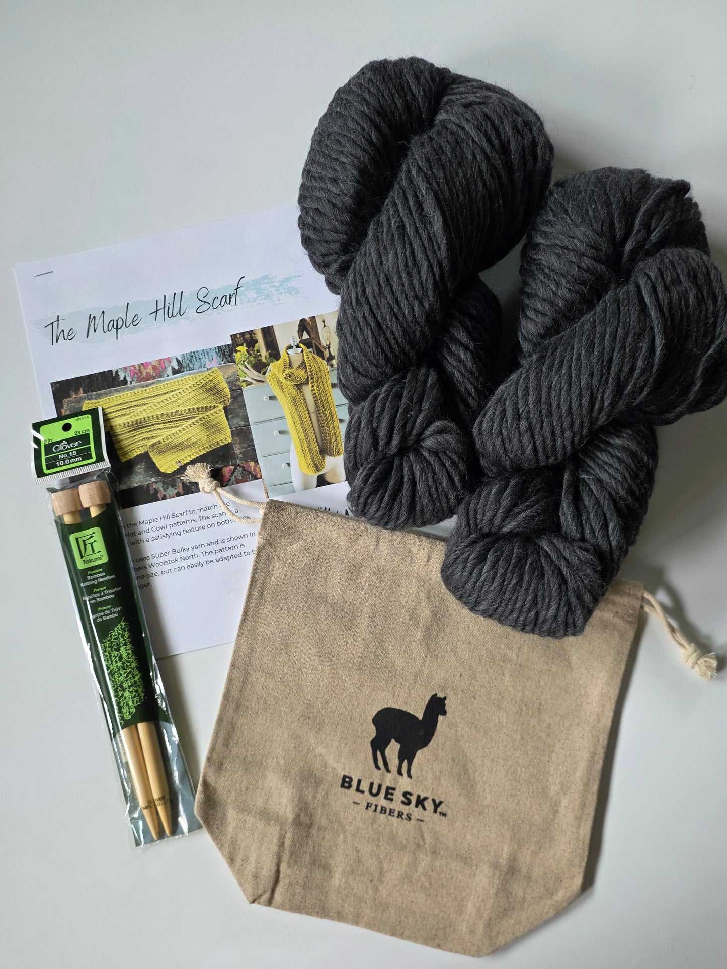 Maple Hill Scarf Knitting Kit | Cast Iron