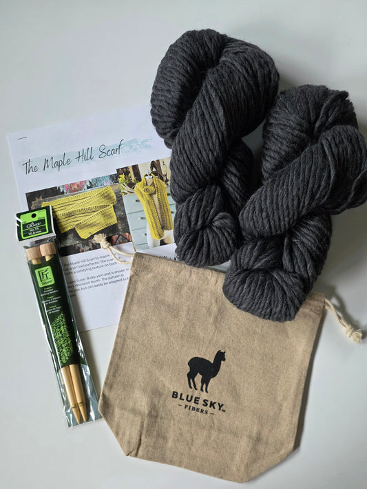 Maple Hill Scarf Knitting Kit | Cast Iron