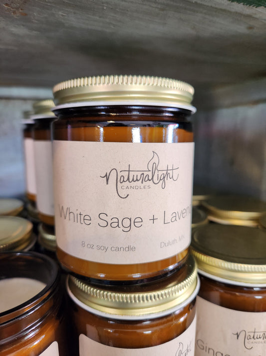 Naturalight Candle, White Sage and Lavender