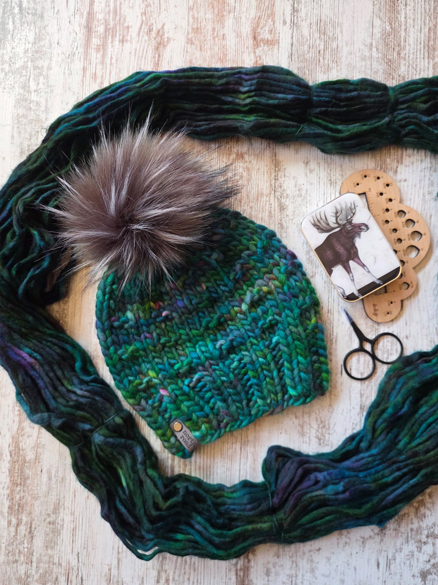 Merino Wool Pom Hat