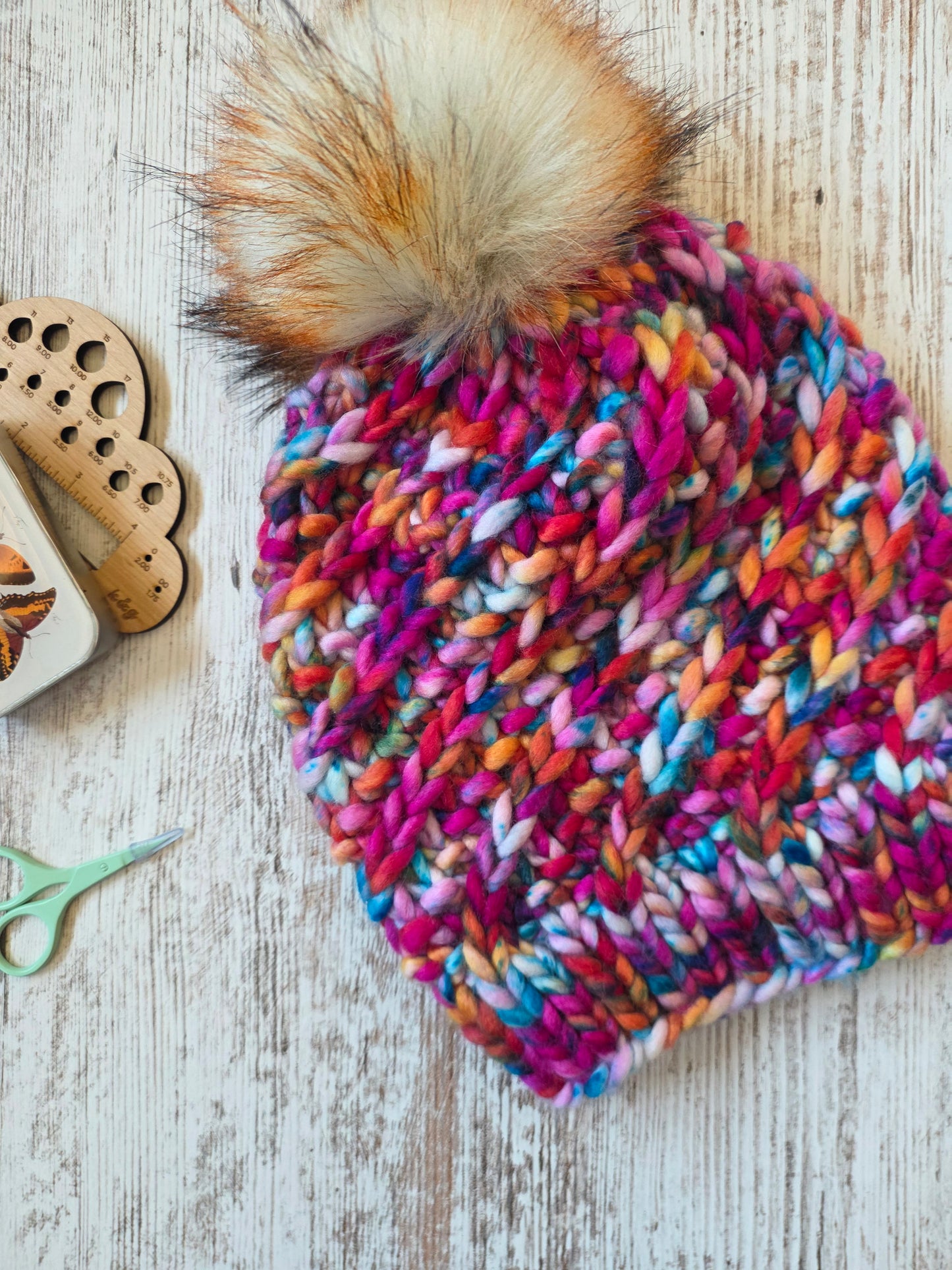 Merino Wool Pom Hat