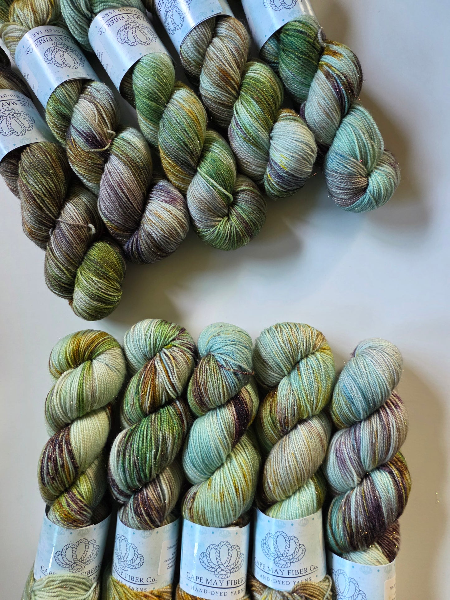 Cape May Fiber | Mermaid Sock | Scheele's Green