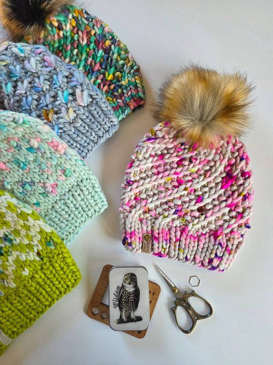 Merino Wool Pom Hat