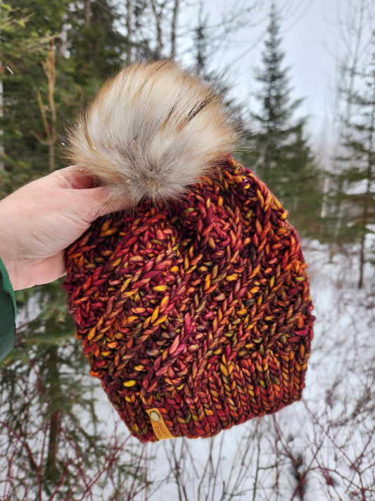 Merino Wool Pom Hat