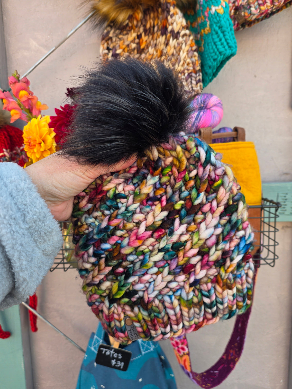 Merino Wool Pom Hat