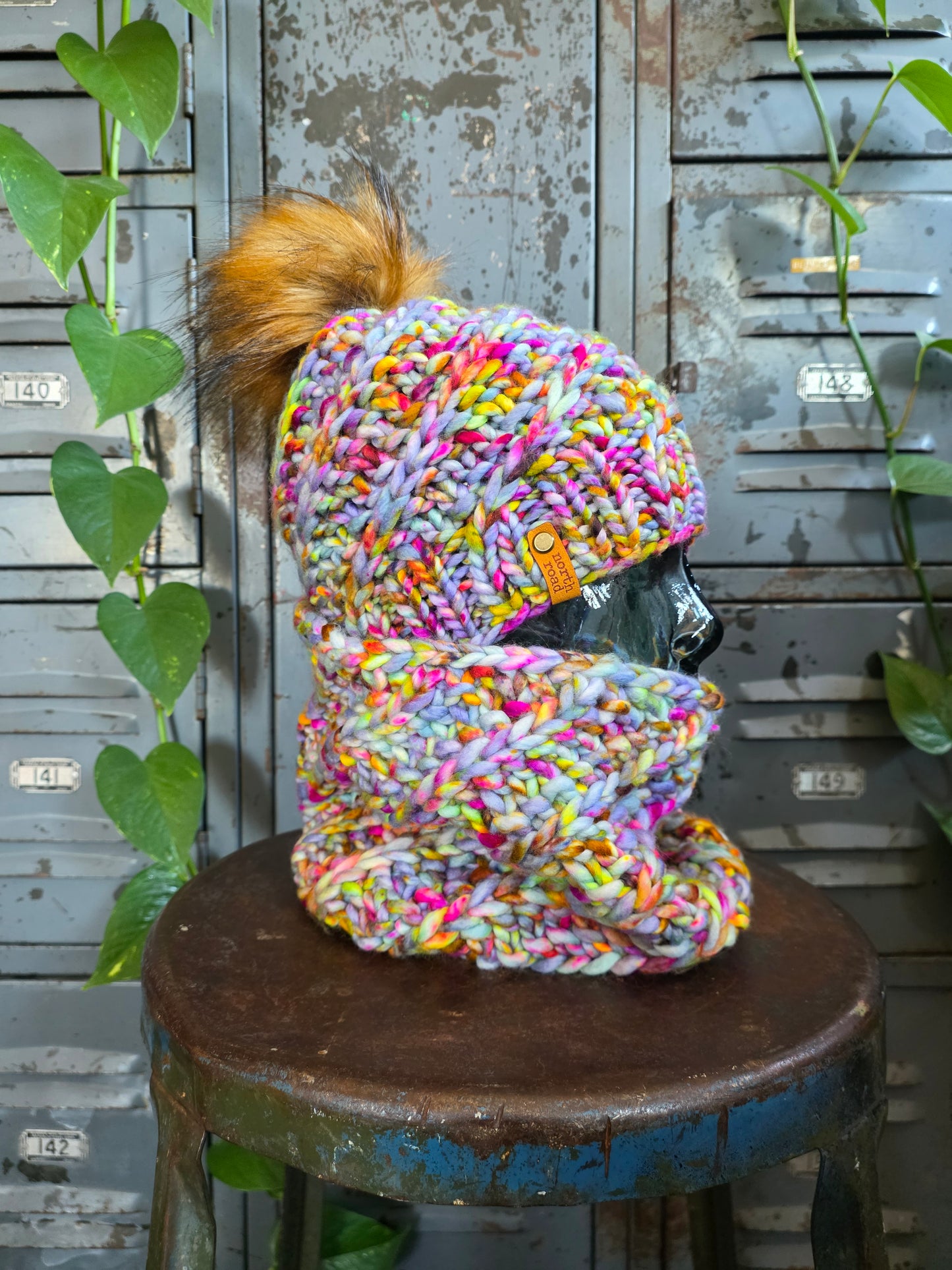 Merino Wool Hat and Cowl Set