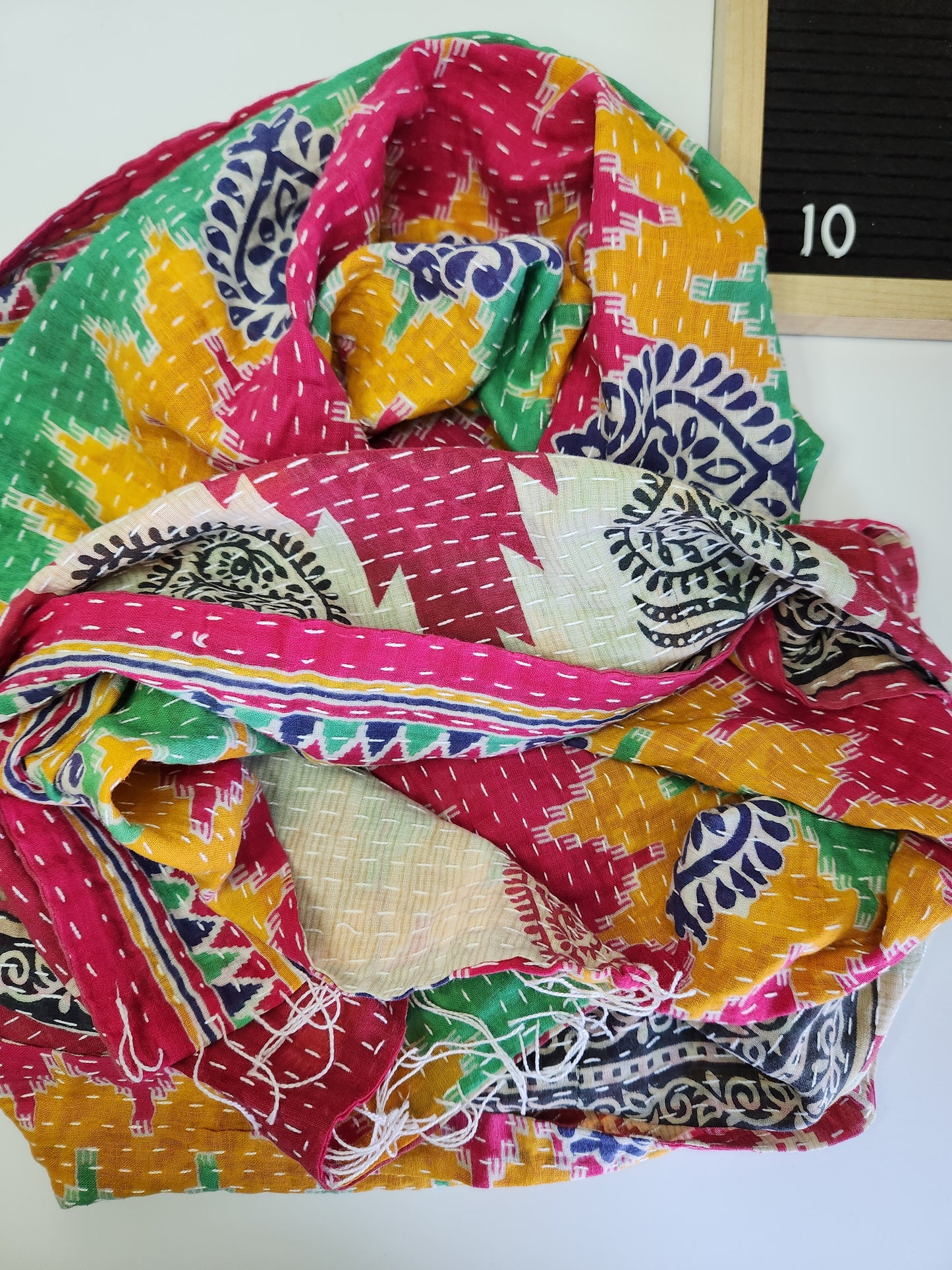 Kantha Scarf