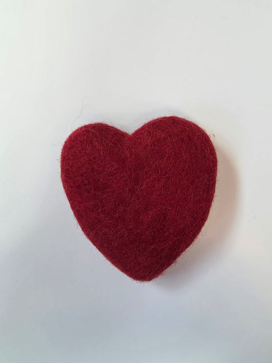 Felt Hearts | Cranberry