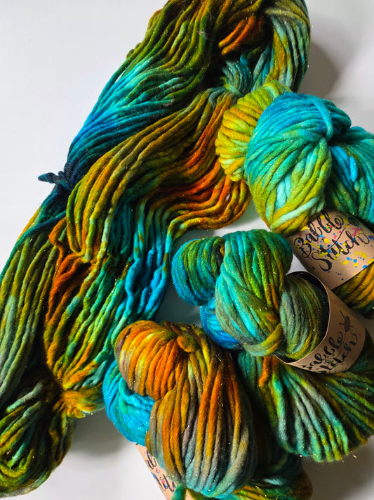 Babble and Stitch Yarn | Super Chunky Glam | Hop Skip & Jump