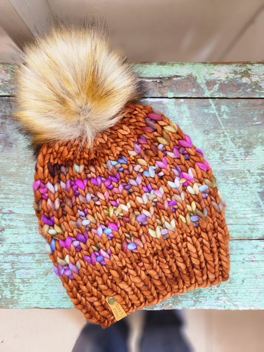 Merino Wool Pom Hat