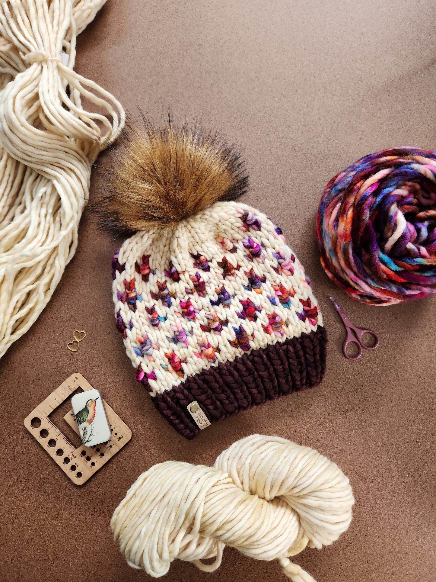 Merino Wool Pom Hat