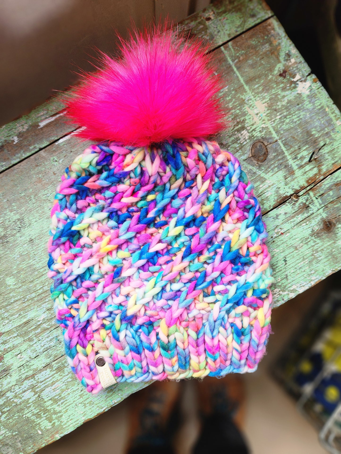 Merino Wool Pom Hat