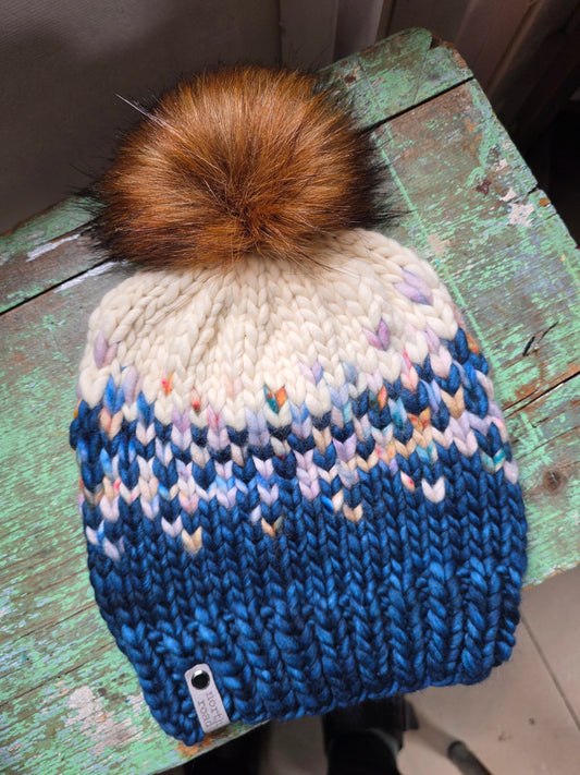 Merino Wool Pom Hat