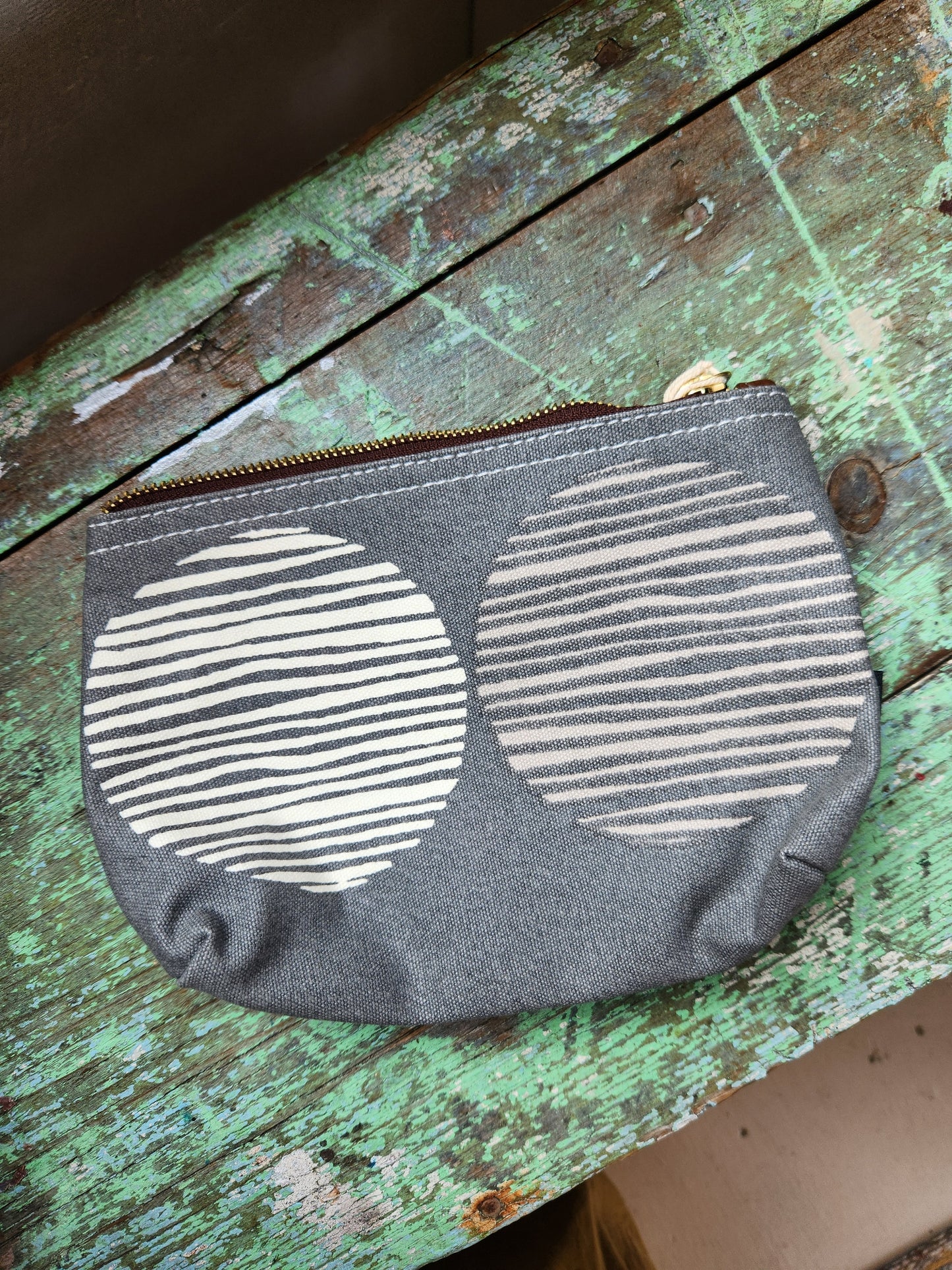 Knitting Project Bag, Medium Zipper Pouch, Big Sur