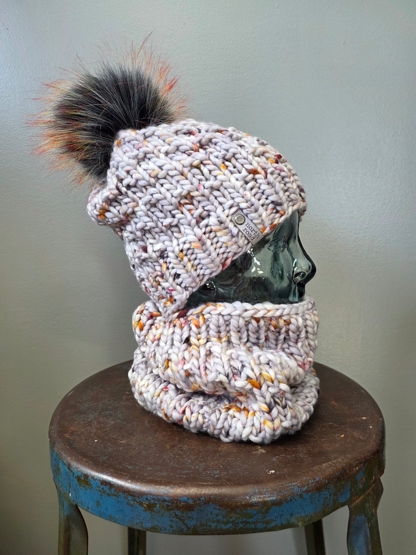 Merino Wool Hat and Cowl Set