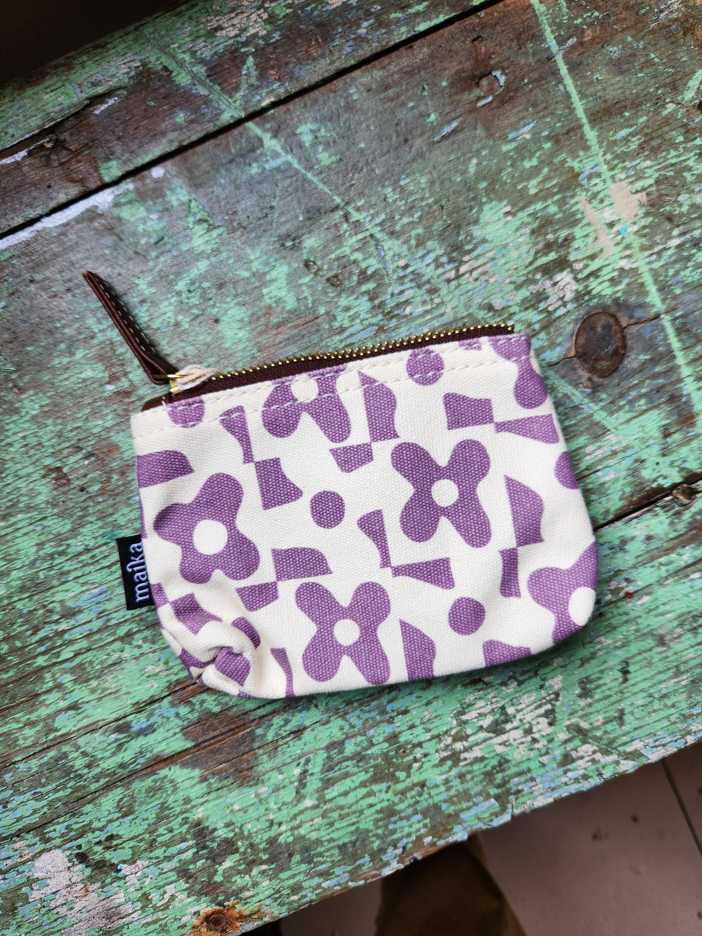 Knitting Project Bag, Small Zipper Pouch, Nolita